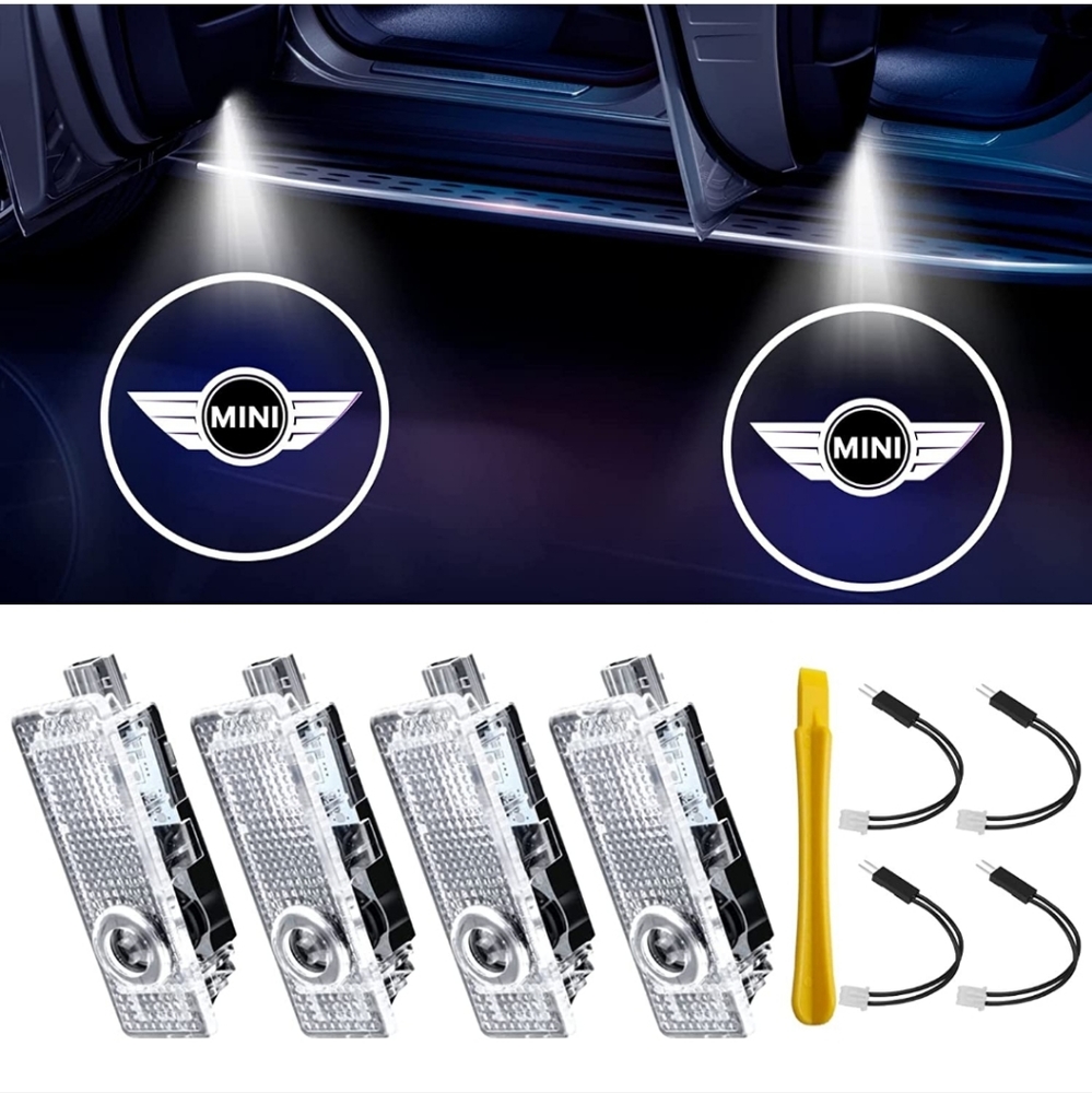 4 new Mini Cooper car door projector ghost lights